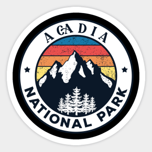 Acadia national park Vintage Sticker